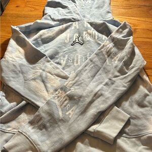 Jordan Sky Blue Hoodie with Logo